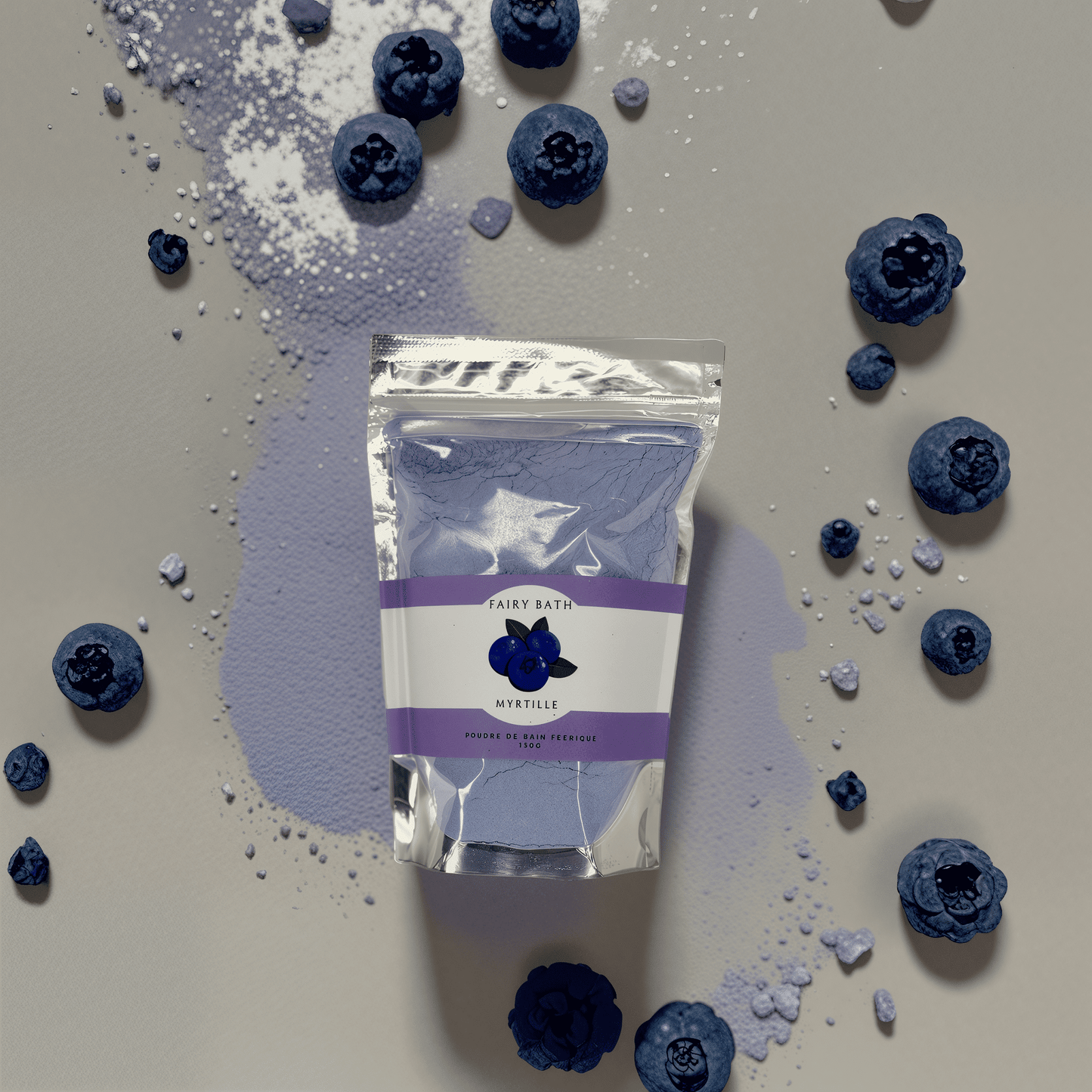 Poudre de bain - Myrtille