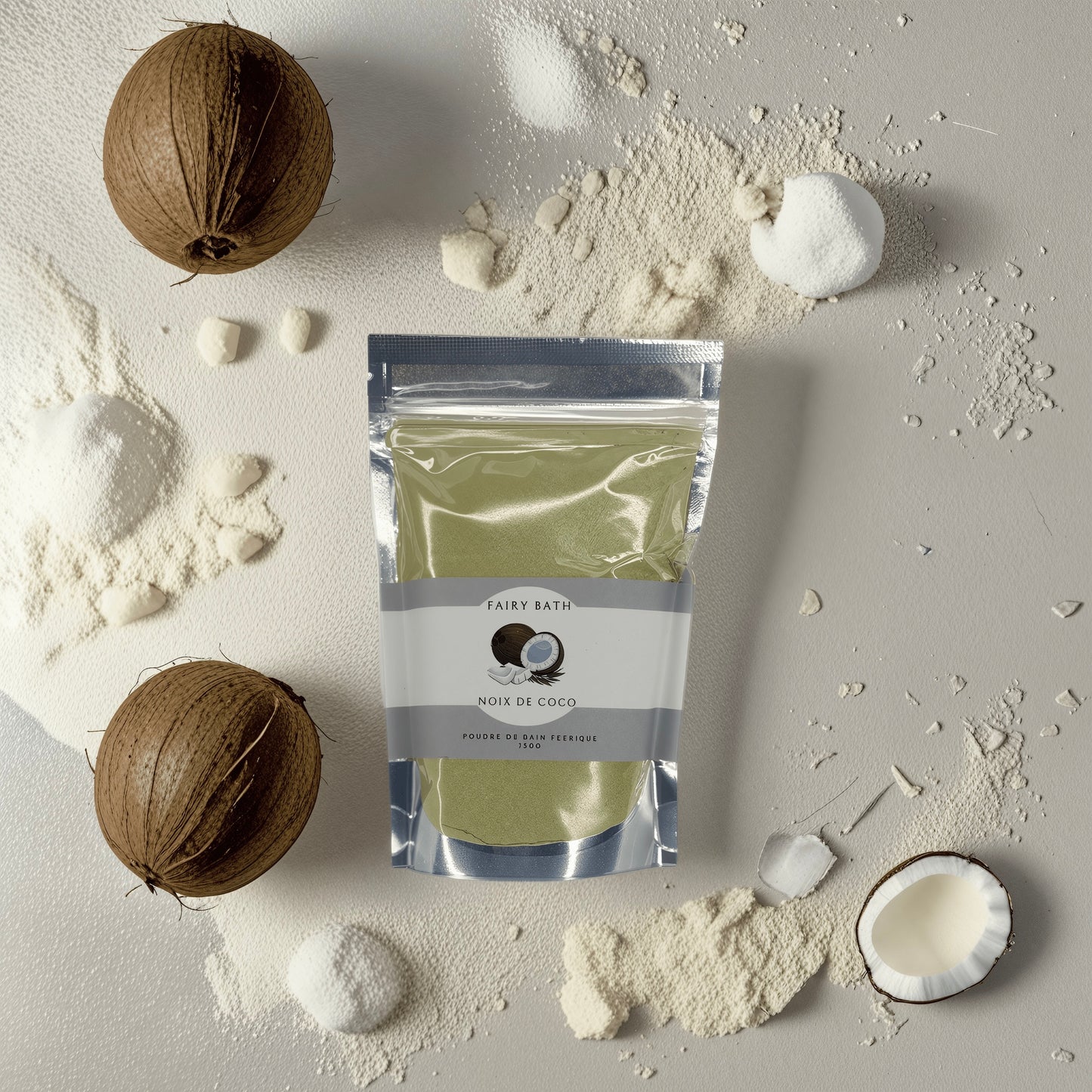 Poudre de bain - Noix de coco