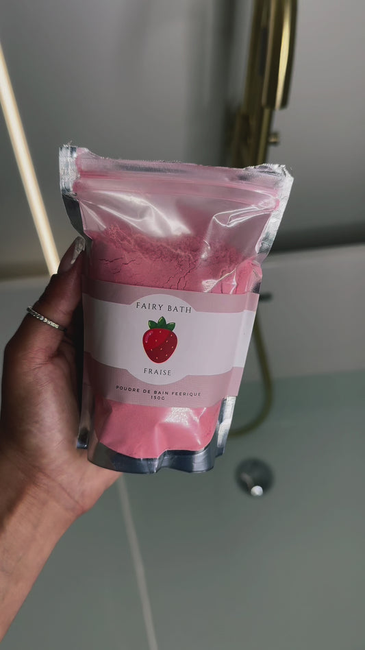 Poudre de bain - Fraise